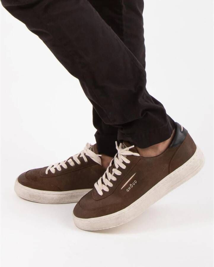 Ghoud Bruine Suède Basket Sneakers