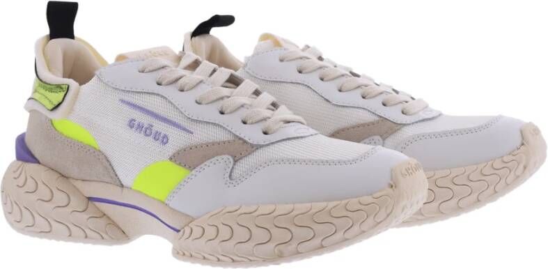Ghoud Dames Tyre Sneaker Wit Geel Multicolor Dames
