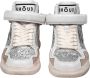 Ghoud Glitter Leren Sneakers Grijs Zwart Multicolor Dames - Thumbnail 2