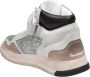 Ghoud Glitter Leren Sneakers Grijs Zwart Multicolor Dames - Thumbnail 3