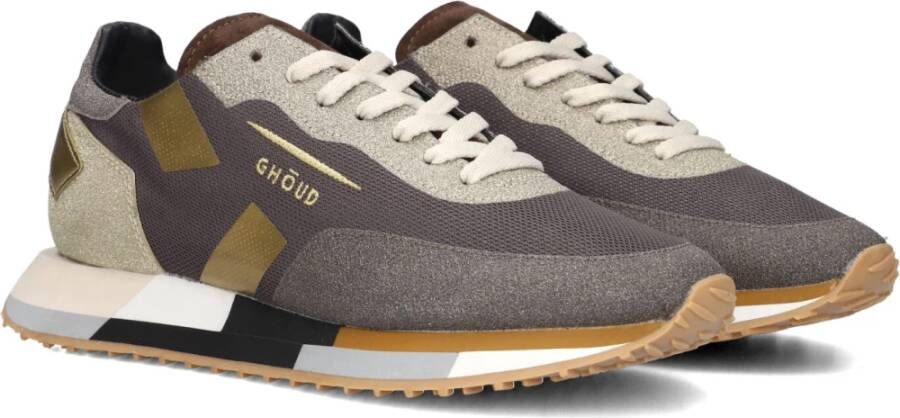 GHOUD Lage Sneakers Dames Uni Mesh Glitter Sneaker Maat: 40 Materiaal: Textiel Kleur: Bruin - Foto 2