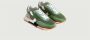 Ghoud Glitter Suede Trainers Green Dames - Thumbnail 3