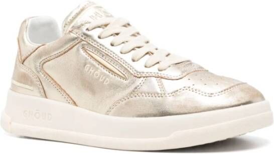 Ghoud Grijze Sneakers met Goudkleurige Details