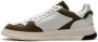 Ghoud Witte leren sneakers met groene accenten Brown Heren - Thumbnail 5