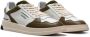 Ghoud Witte leren sneakers met groene accenten Brown Heren - Thumbnail 6