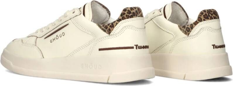 Ghoud Low Top Witte Leren Sneakers