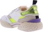 Ghoud Dames Tyre Sneaker Wit Geel Multicolor Dames - Thumbnail 4