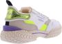 Ghoud Dames Tyre Sneaker Wit Geel Multicolor Dames - Thumbnail 5
