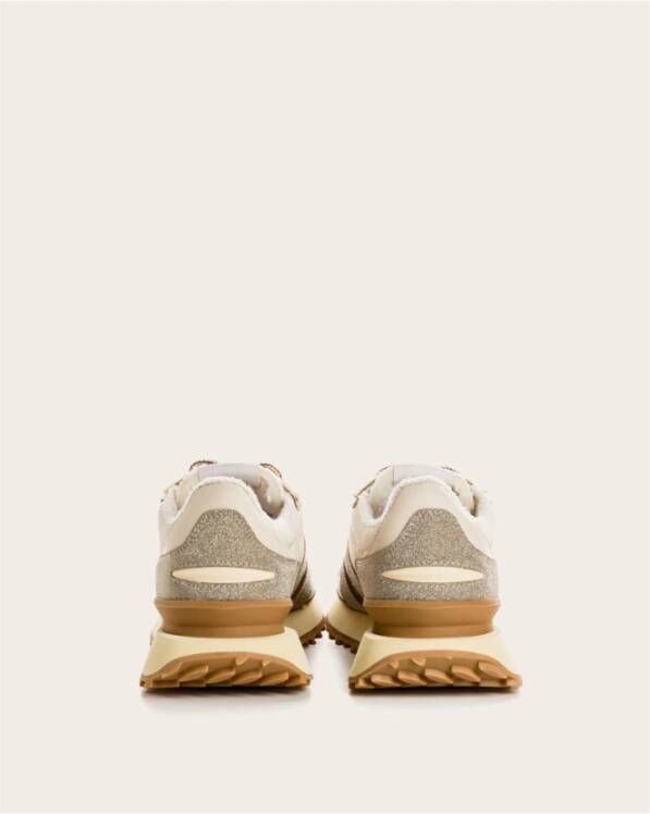 Ghoud Rush One Leren Basket Sneakers Brown Dames