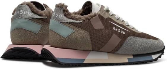 Ghoud Beige Roze Leren Sneakers Beige Dames