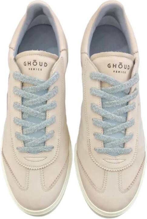 Ghoud LOB 01 Lage Leren Sneakers Beige Heren