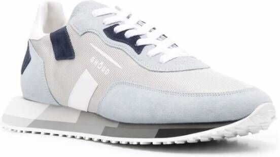 Ghoud Blauw en Groen Hoge Sneakers Blauw Heren