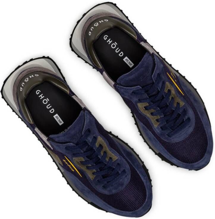 Ghoud Blauwe Militaire Sneakers voor Heren Blauw Heren