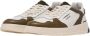 Ghoud Witte leren sneakers met groene accenten Brown Heren - Thumbnail 2