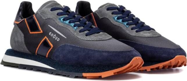 Ghoud Grijs Blauw Suède Sneakers Grijs Heren