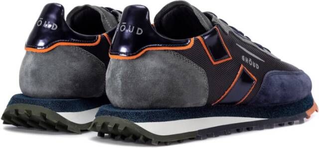 Ghoud Grijs Blauw Suède Sneakers Grijs Heren