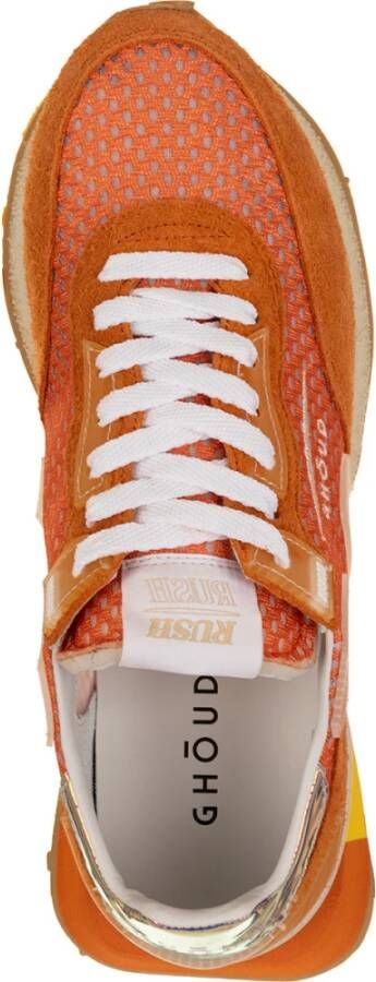 Ghoud Gaatjes Mesh Sneakers Oranje Dames