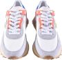 Ghoud Geometrische Mesh Sneakers met Leren Details - Thumbnail 3