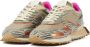 Ghoud Sneakers Dames Lage sneakers Damesschoenen Canvas S2LW Glitter Taupe - Thumbnail 2