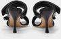 Gia Borghini 80 mm twee riemen sandalen Zwart Dames - Thumbnail 4