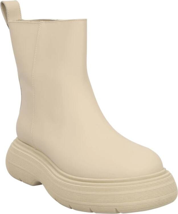 Gia Borghini Stijlvolle Beige Enkellaarsjes voor Dames Beige Dames