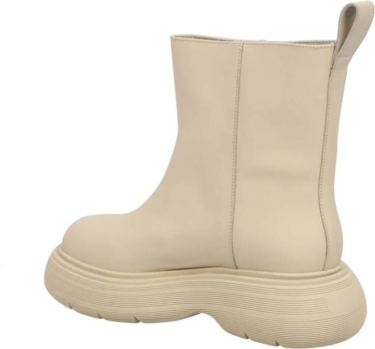 Gia Borghini Beige Enkellaarzen voor vrouwen