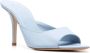 Gia Borghini Blauwe Leren Open Lage Hak Muiltjes Blue Dames - Thumbnail 2