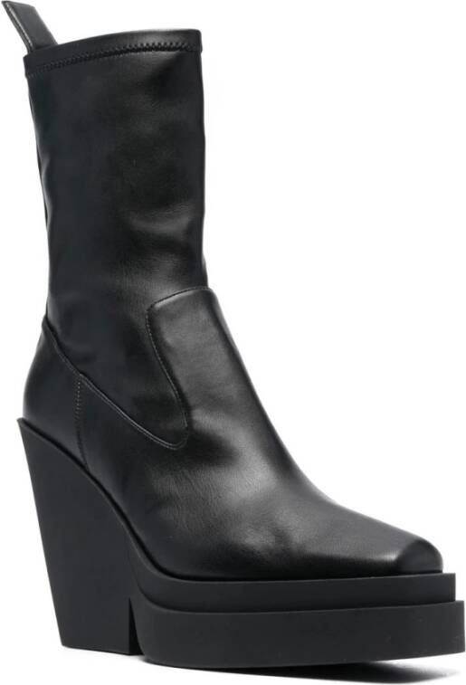 Gia Borghini Boots Black Zwart Dames