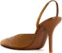 Gia Borghini Bruine Struisvogelprint Leren Sandalen - Thumbnail 2