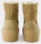 Gia Borghini Dikke enige veterlaarzen in beige leer Beige Dames - Thumbnail 3