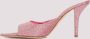 Gia Borghini Blauwe Leren Open Lage Hak Muiltjes Blue Dames - Thumbnail 6