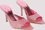 Gia Borghini Blauwe Leren Open Lage Hak Muiltjes Blue Dames - Thumbnail 7