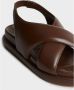 Gia Borghini Flat Sandals Brown Dames - Thumbnail 2