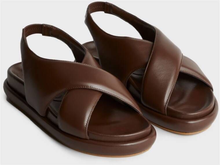 Gia Borghini Flat Sandals Brown Dames