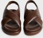 Gia Borghini Flat Sandals Brown Dames - Thumbnail 4