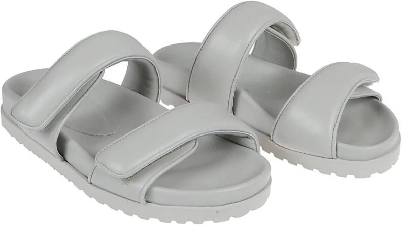 Gia Borghini Flat Sandals Grijs Dames
