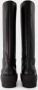 Gia Borghini Boots & laarzen Black Slip-On Boots With Platform In Smooth Leathe in zwart - Thumbnail 8