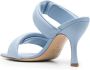 Gia Borghini Blauwe Leren Muiltjes Lage Hakken - Thumbnail 2
