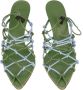 Gia Borghini Smalle Hak Sandalen Green Dames - Thumbnail 11