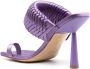 Gia Borghini Lavendel Geweven Vierkante Sandalen Purple Dames - Thumbnail 2