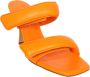 Gia Borghini Lederen sandalen met dubbele band Oranje Dames - Thumbnail 2