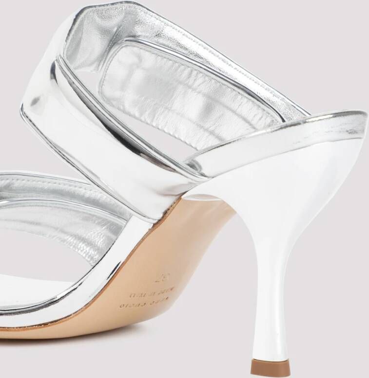 Gia Borghini Metallic Sandalen Verhoog Stijl Comfortabel