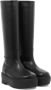 Gia Borghini Boots Black Slip-On Boots With Platform In Smooth Leathe in zwart - Thumbnail 13