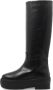 Gia Borghini Boots Black Slip-On Boots With Platform In Smooth Leathe in zwart - Thumbnail 14