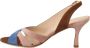 Gia Borghini Multicolor Suede Leather Slingback Heels Sandals Shoes Meerkleurig Dames - Thumbnail 2