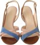 Gia Borghini Multicolor Suede Leather Slingback Heels Sandals Shoes Meerkleurig Dames - Thumbnail 5