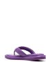 Gia Borghini Paarse Leren Flip-Flops Purple Dames - Thumbnail 6