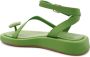 Gia Borghini Rosie 18 lederen platte schoenen Groen Dames - Thumbnail 3