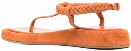 Gia Borghini Rosie platte sandalen Oranje Dames