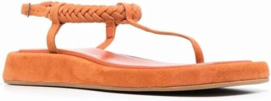 Gia Borghini Rosie platte sandalen Oranje Dames